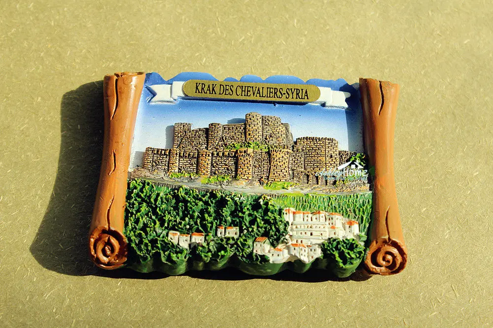 Krak Des Chevaliers, Турция туристический сувенир 3D смолы магнит на холодильник ремесло