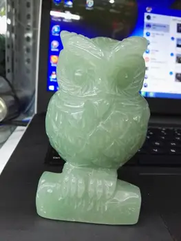 

Hand carved Dongling jade owl ornaments