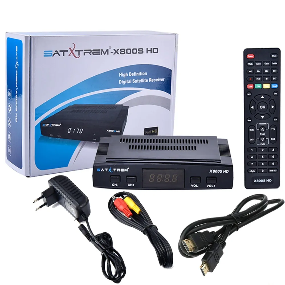 Satxtrem X800S HD DVB-S2 спутниковый ТВ-приемник декодер для тюнера+ USB WiFi+ Европа 5 Клинок поддержка биссключ 1080 P