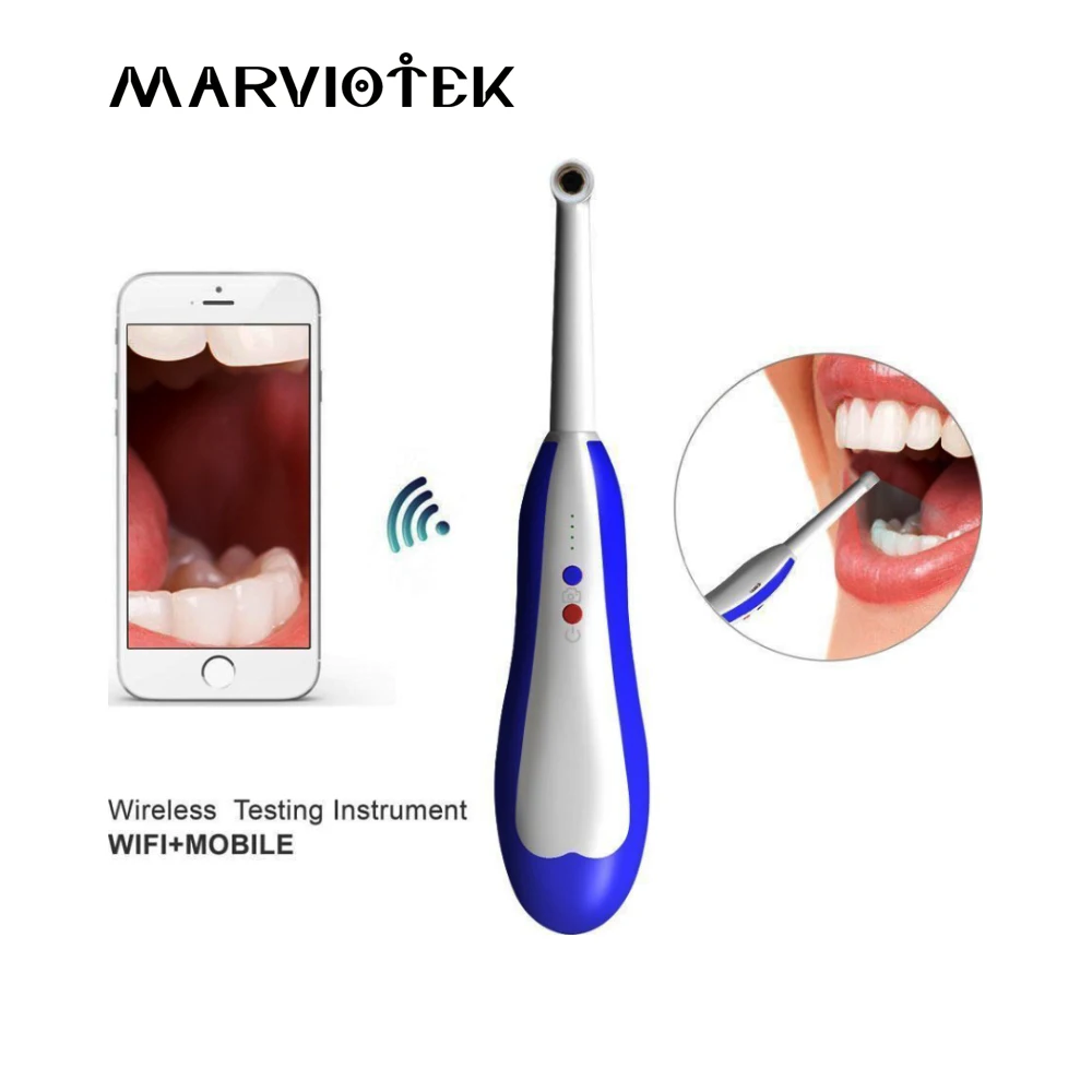 

MARVIOTEK WiFi Endoscope Wireless HD Camera Dental LED Light Monitoring Inspection for Dentist Oral Real-time Video Dental Tools
