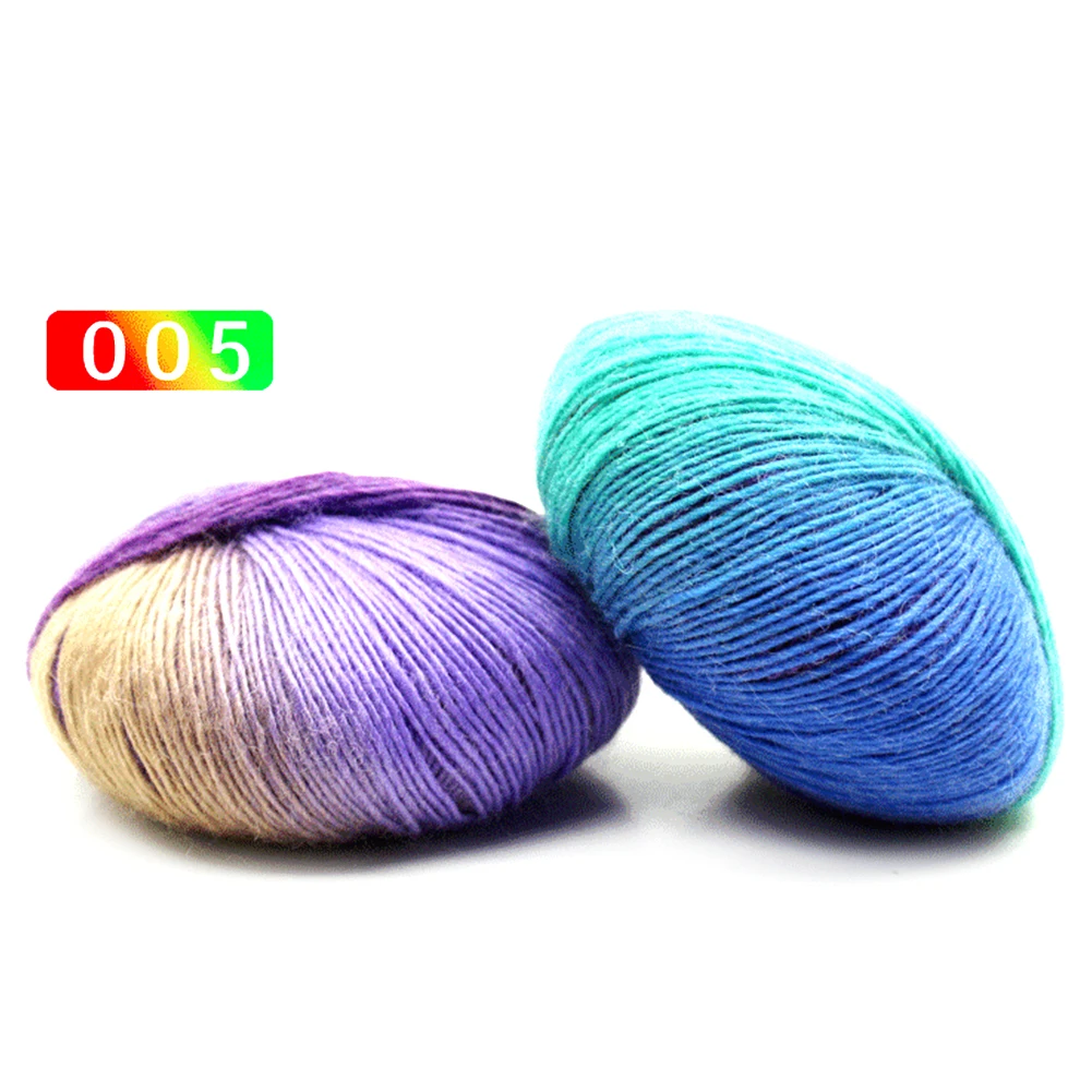 

Top Quality Wool Line Knitted Yarn for Sock Sweater Wool yarn Hand knitting yarn School yarn for knitting crochet 15 Colors #14