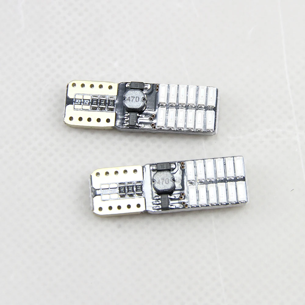 4x12 в 24 В без полярности Canbus T10 светодиодный ные лампы с 4014SMD светодиоды s