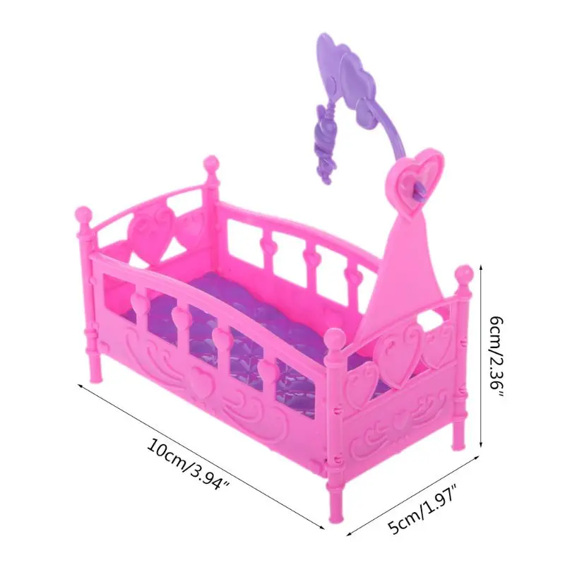 Качалка-колыбель кровать Кукольный дом игрушечная мебель для Kelly куклы Барби Детские аксессуары для девочек игрушка в подарок Ян-30