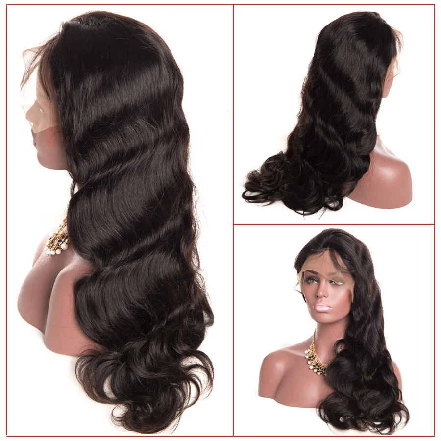 RXY Body Wave Pre Plucked Full Lace Human Hair Wigs For Black Women Brazilian Full Lace Wig Human Hair With Baby Hair Non Remy (1)