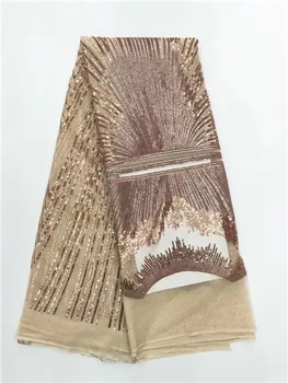 

Embroidery Lace African Tulle Lace 2019 Bridal Lace Fabric African Oganza Sequin Lace Fabric