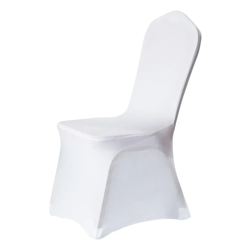 

chair cover White Covers for Reataurant Banquet Hotel Dining Party Lycra Polyester outdoor chair covers spandex wedding