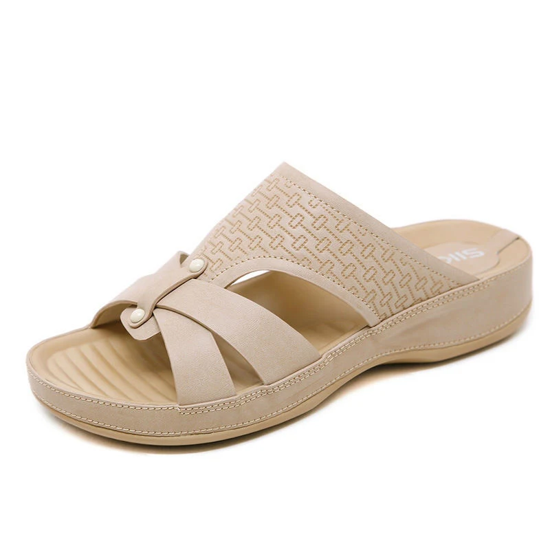 

Yu Kube Summer Shoes Woman Sandals High Quality Sandalias Mujer 2019 Open Toe Slides Wedges Shoes For Women Sandals Flip Flops
