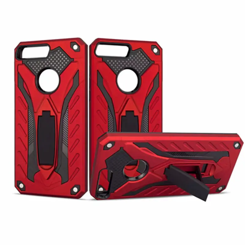 

For Huawei Y5 Y7 Prime 2018 TPU+PC Hybrid Armor Stand Protective Back Cover For Huawei Y5 2018 / Honor Play 7 / Honor 7s Case