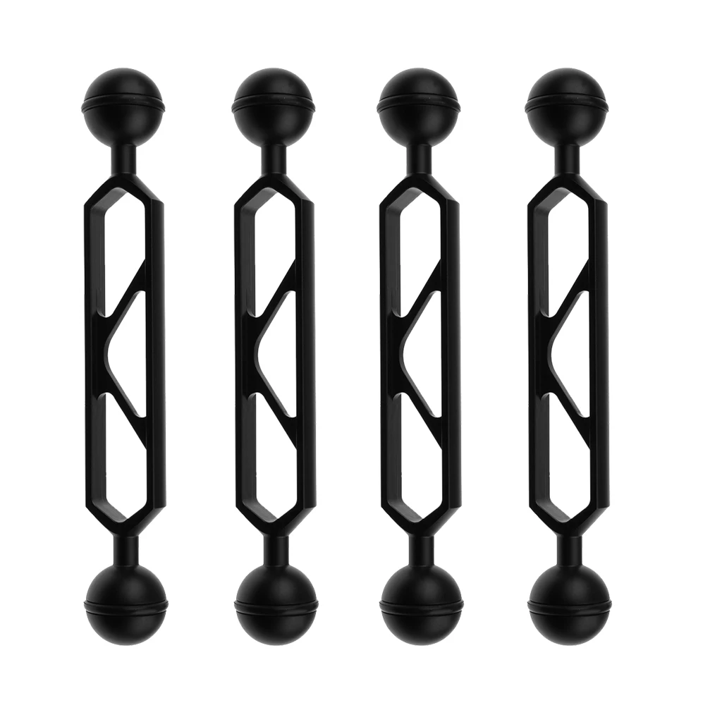 Pack of 4 Pcs Aluminum Alloy 6 Inch Dual Ball Arm for Underwater Photography Light Connection Diving Photography Accessories