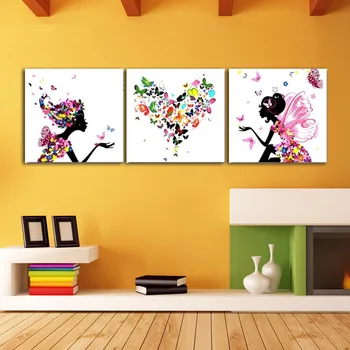 

P065 Max Size 60x60cmx3 Frameless Pictures Painting By Numbers DIY Digital Oil Painting On Canvas Home Decoration DIY