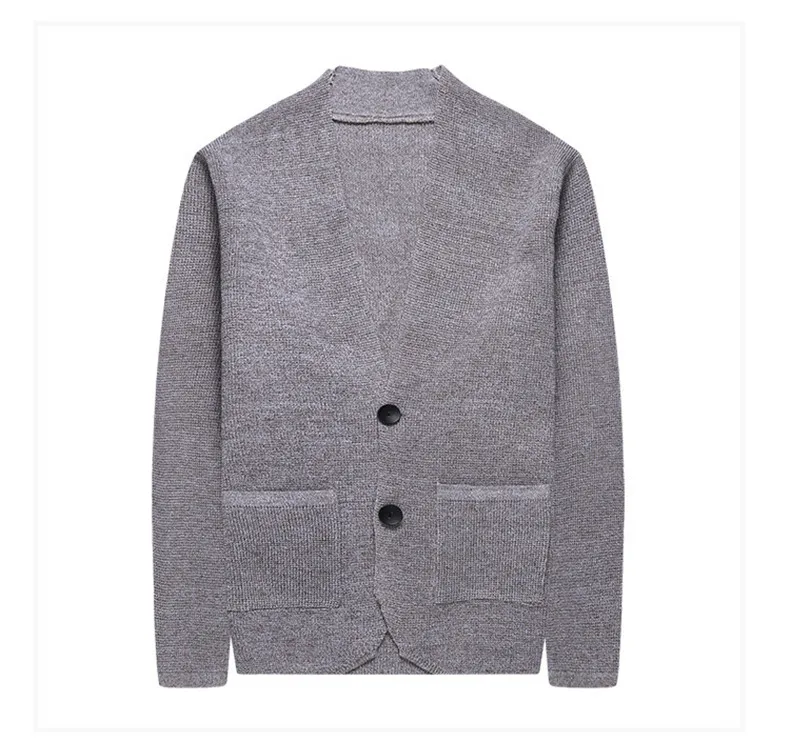 5Colored Wool Cardigans Men Sweater Jacket Coats Autumn Spring Sweater Mens Thick Pockets Male Cardigan Coats Fashion Outerwears-05