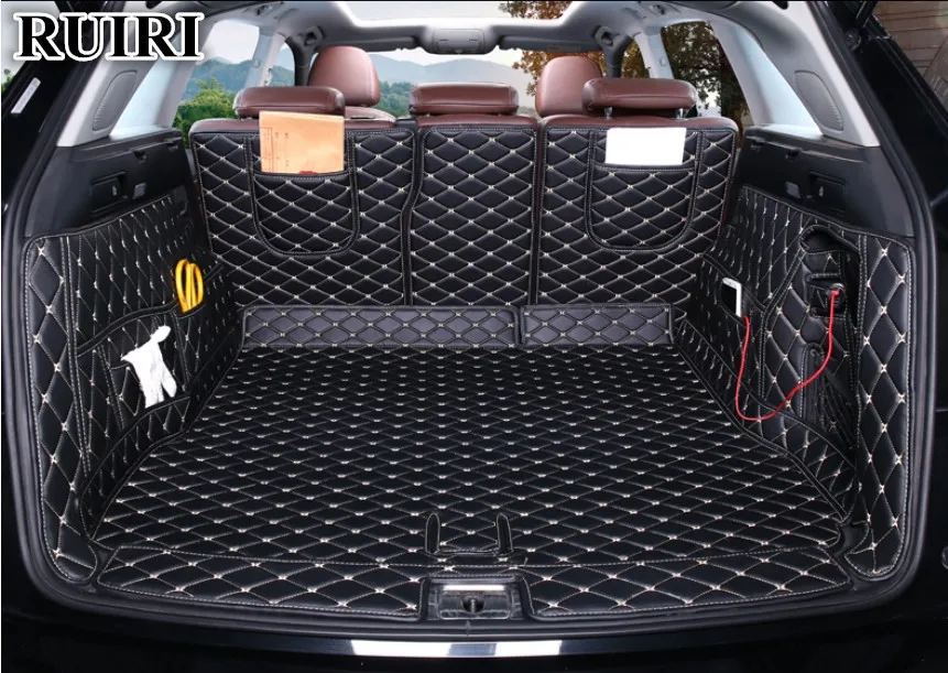 

High quality mats! Full set car trunk mats for Audi Q5 2017-2009 durable boot carpets cargo liner mat for Q5 2016,Free shipping