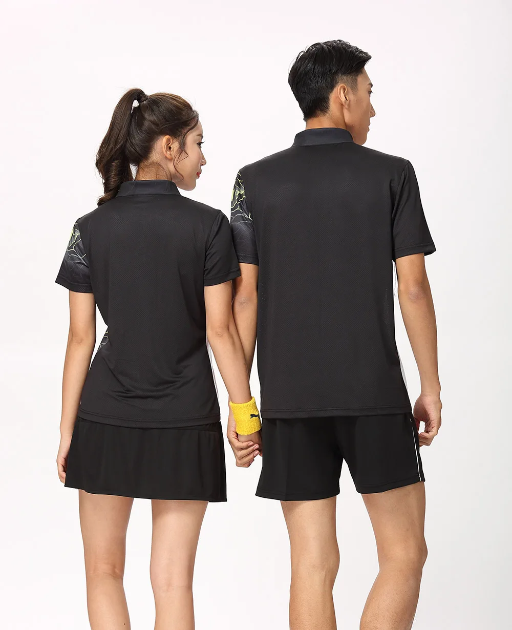 Новые спортивные комплекты одежды для бадминтона для женщин/мужчин, спортивная одежда для тенниса, одежда для настольного тенниса, быстросохнущая спортивная одежда 8809