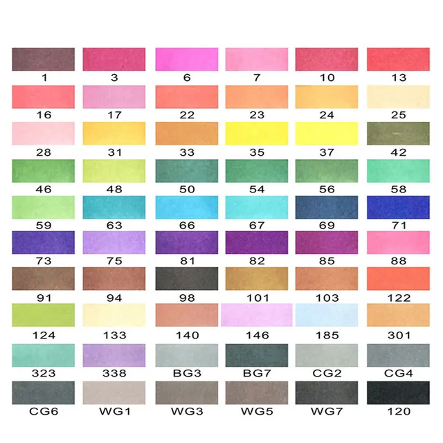 Улучшенный 40/60/80/120/160 Цвета ручка маркер комплект Dual Head эскиз маркеры кисточки ручка для рисования манга анимация дизайн товары для рукоделия - Цвет: student 60 colors