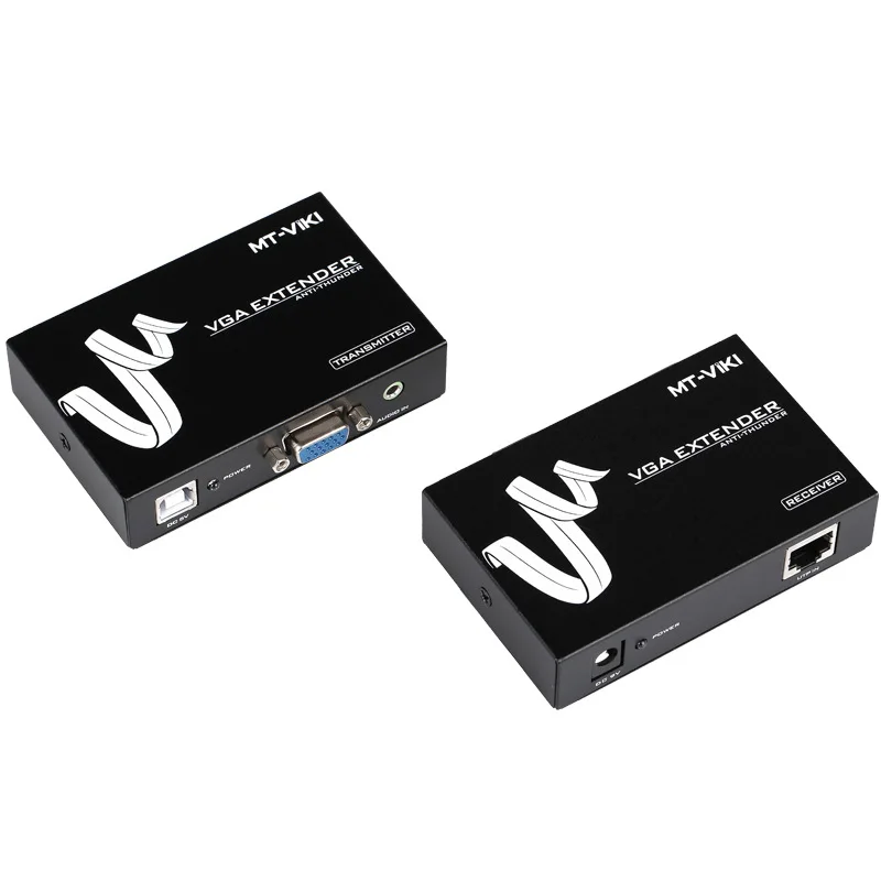 

MT-50T VGA to CAT cable extender 50 meters video audio signal amplification Extender