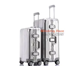 25 INCH 2025# Travel magnesium alloy rod universal wheel all aluminum trunk box male high-end business boardi FREE SHIPPING