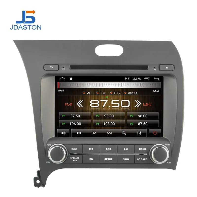 Discount JDASTON Android 9.1 Car Multimedia DVD Player For Kia CERATO K3 FORTE 2013-2015 2016 2 Din Car Radio GPS Navigation Stereo WIFI 3