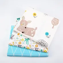 Прямая поставка, ткань для шитья, хлопок, ткань для лоскутного шитья, детские кроватки, подушки, одеяло, швейный материал, 3 шт., 50X160 см