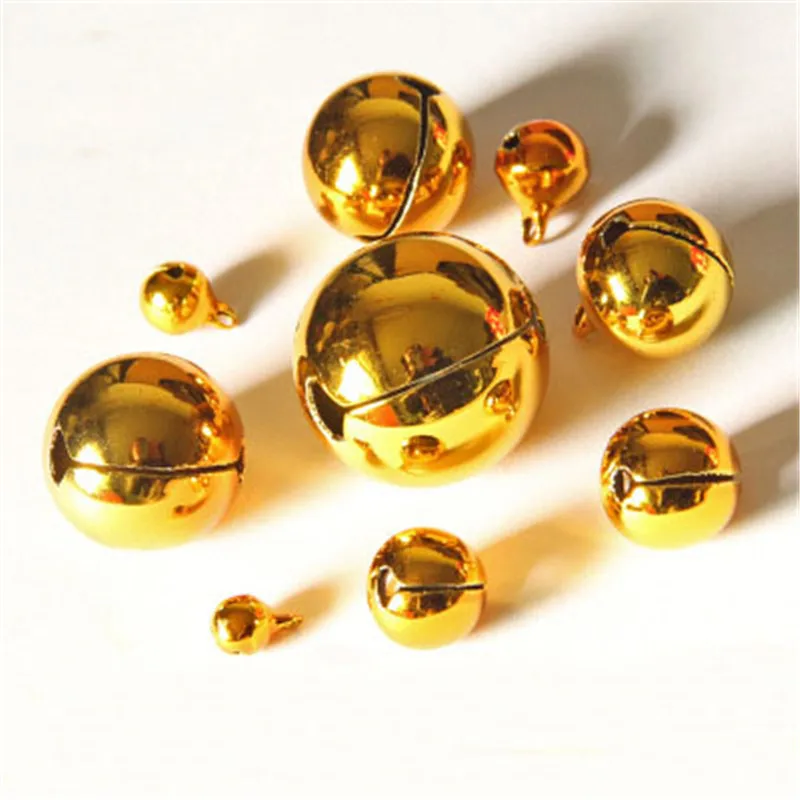 10pcs 6mm 10mm 14mm 20mm Metal Small Jingle Bells For Crafts Copper