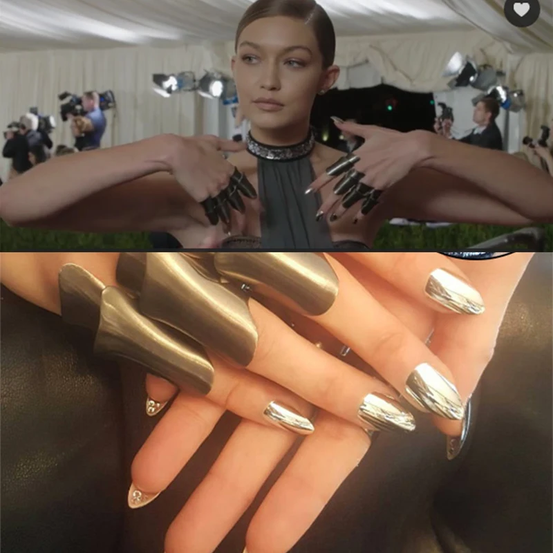 Супер легкий Chrome пигмент gigi HADID's Met Gala Маникюр Chrome ногтей Щепка порошок пигмента щепка зеркало ногтей порошок