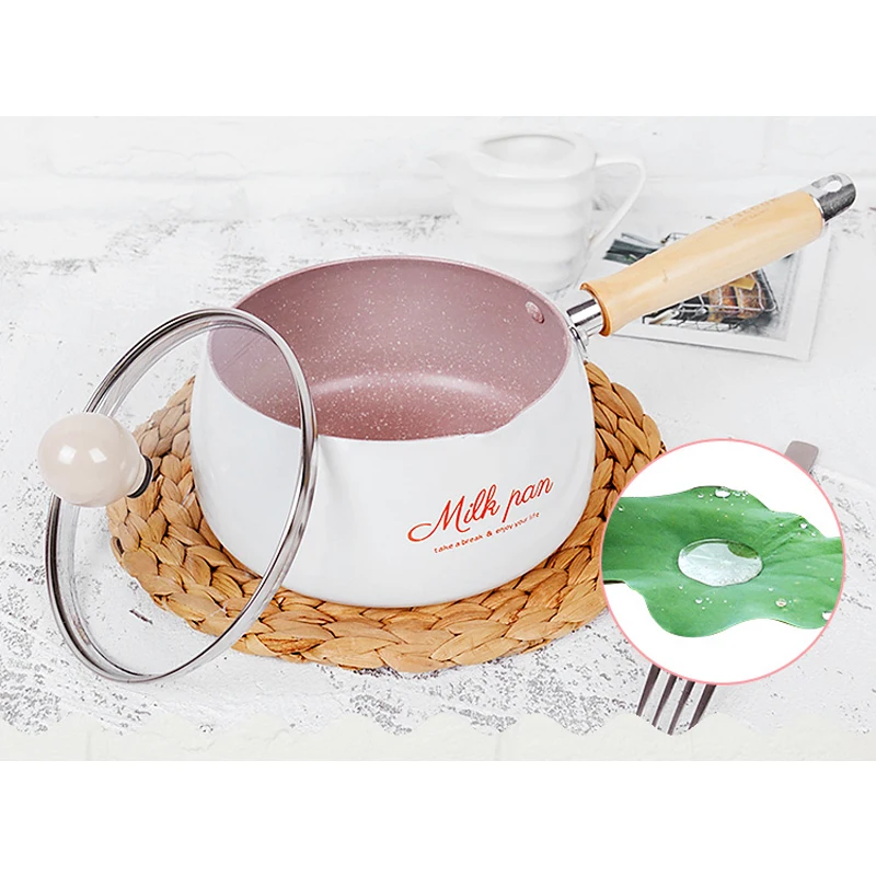 16 CM Useful No-Stick Pot Mini Milk Pans Chocolate Milk Soup Heating Pot General Use for Gas & Induction Cooker 16 CM Useful No-Stick Pot Mini Milk Pans Chocolate Milk Soup Heating Pot General Use for Gas & Induction Cooker