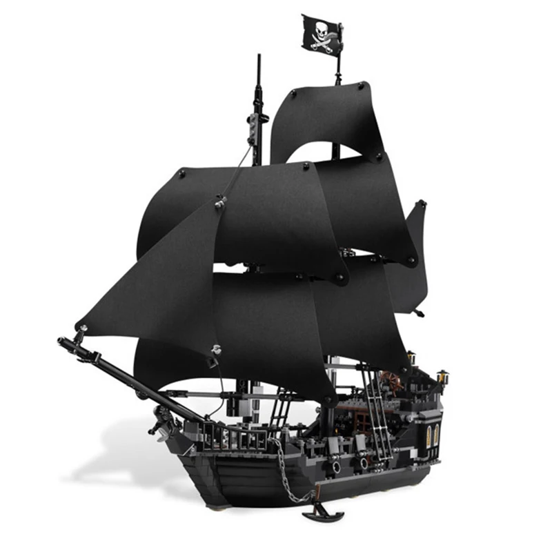 

Diy Creative Movie Series Pirates Caribbean Ship Model Building Blocks Compatible With Legoingly Bricks Toys For Children