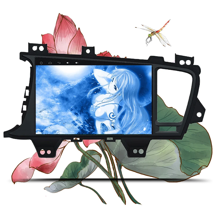 Discount 9" IPS Android 9.1 Car Stereo For Kia K5 Optima 2011 2012 2013 2014 2015 Auto Radio FM GPS Navigation Backup Camera Unit No DVD 5