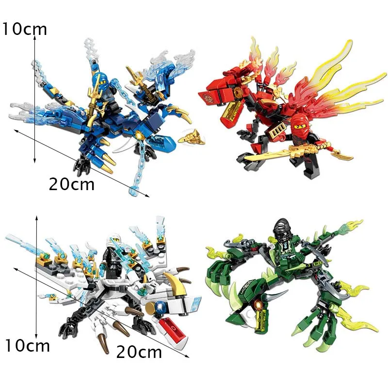 

136pcs+ ninja dragon knight building blocks senbao toy for children Compatible going Ninjagoes DIY bricks for boy friendsJM105