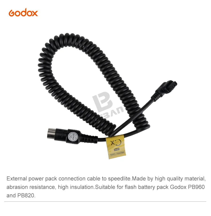 Godox Pb-cx Pb960 Pb820 Lithium Battery Pack Power Cable For Canon 