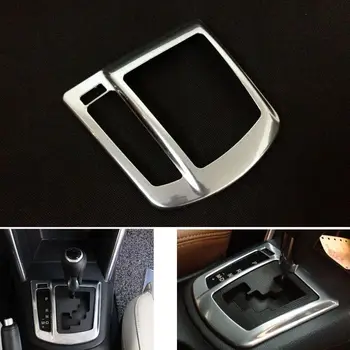 

ABS Chrome Interior Gearshift Gear Shift Knob Boot Cover Trim Panel Fit For Mazda CX-5 2012 2013 2014 LHD Accessories Car Style