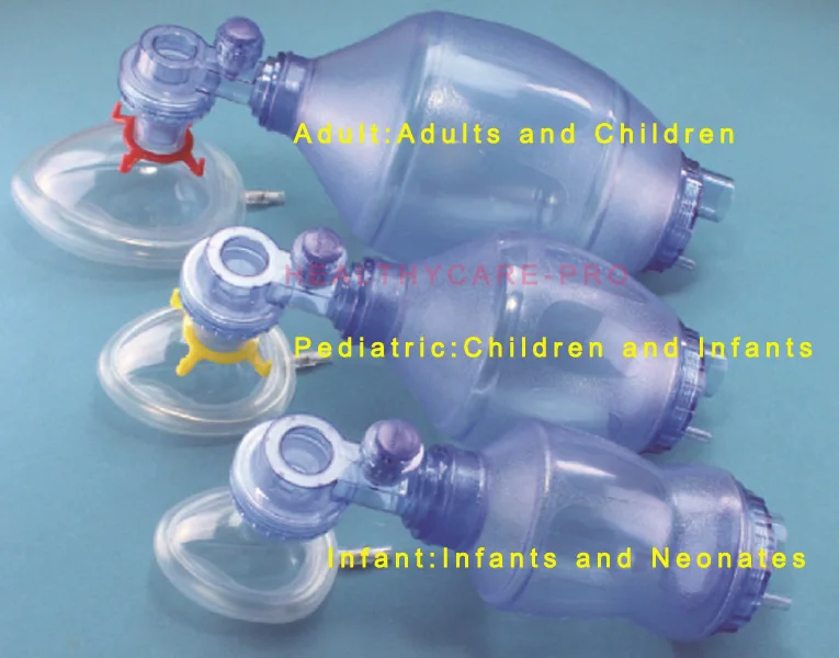 

1Pc PVC Portable Self-help Respiratory Gel Adult Child Infant CPR Airbags Reuseable Oxygen Resuscitator Mask First Aid Device