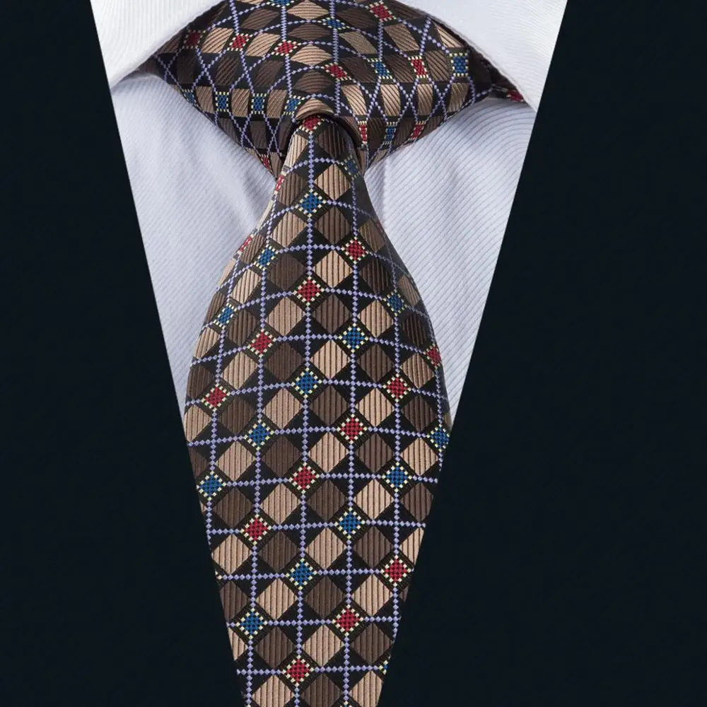

DH-1693 2017 Barry.Wang Men`s Tie Floral Silk Jacquard Woven Gravata 8.5 cm Wide Necktie For Business Groom Wedding Party