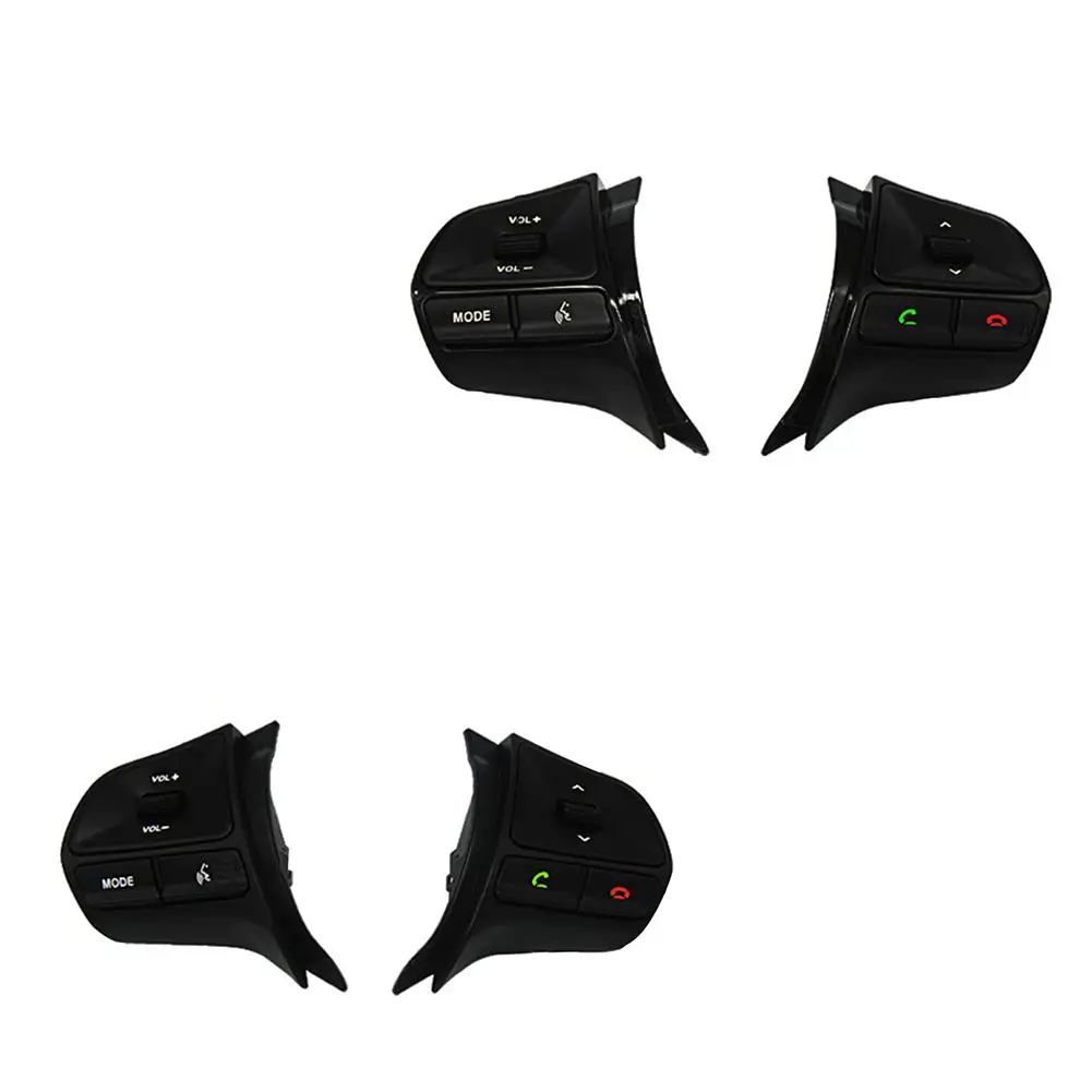 

High Quality Steering Wheel Audio Media Control Buttons Piano Paint Black For KIA K2 RIO Steering Wheel Button