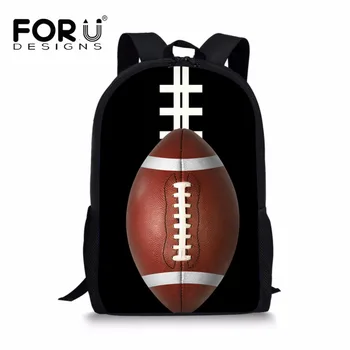 

FORUDESIGNS 3D Foot Ball Pattern Backpack Schoolbag School Bags For Teenage Girls and Boys Kids Baby's Bags Book Bags Satchel