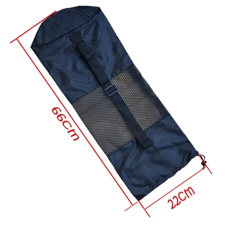 Portable Yoga Mat Bag Case Nylon Pilates Carrier Mesh Adjustable Strap Sport Tool Style Not Include Mat