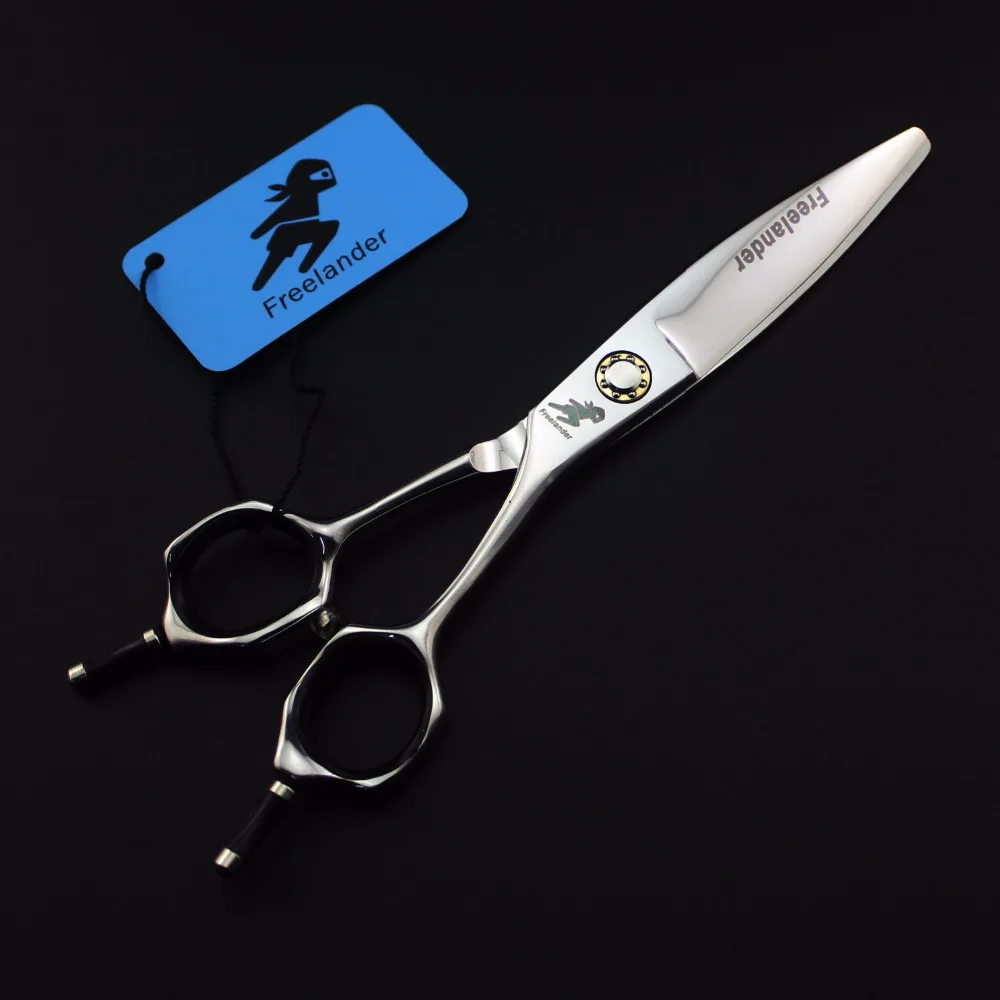 

Freelander 6.0 inch professional Japan 440c silver willow shears hairdressing scissors for barber or home use