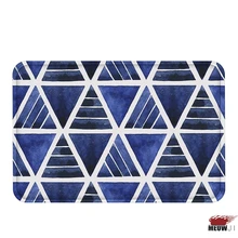 [MIAOJI] цветной геометрический художественный дизайн мягкие ножки коврик для ванной влагопоглощающий коврик нескользящий 40x60 см