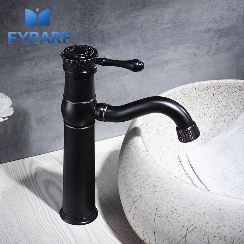 FYPARF الحمام الحنفية الساخن الباردة صنبور بالوعة الصلبة النحاس الحنفيات الحمام بالوعة خلاط صنابير المياه الحمام بالباطل الصين