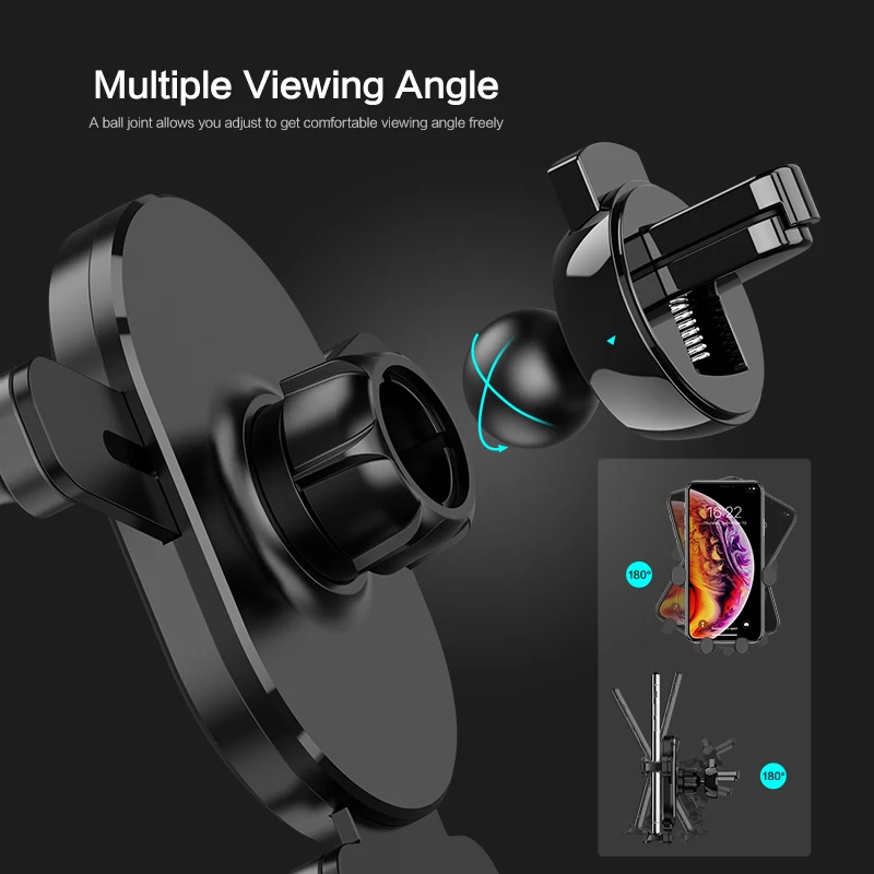  FLOVEME Schwerkraft Auto Telefon Halter Für iPhone 11 Pro Max 7 8 Air Vent Steckdose Montieren Auto