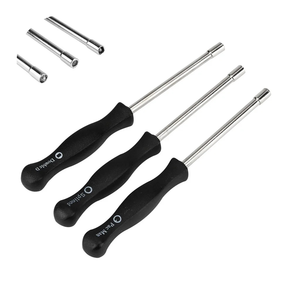 3x Carburetor Adjusting Screwdriver Carb Tool Set Splined Pacman Double