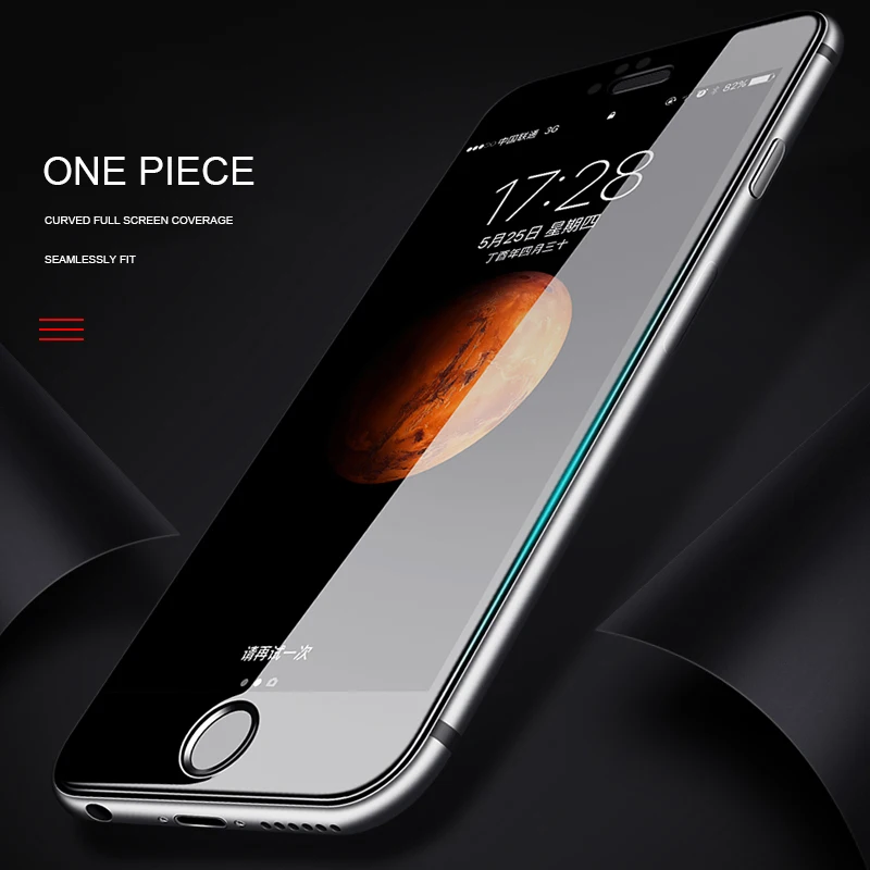 2 шт. 3D Защитная пленка для экрана из закаленного стекла iPhone 8 7 6 6s Plus 5 5s SE защита X XS