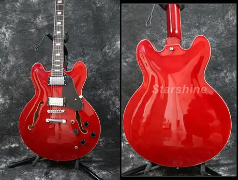 Starshine Semi Hollow Body Electric Guitar YL-HLD1 Chrome Hardware Gloss Finish