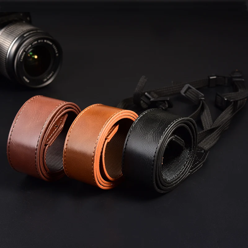 

Newly PU Leather DSLR Camera Neck Shoulder Strap For Sony A580 A560 A290 A7 A77 A65 A58 A57 A37 HX400 HX300 HX350 NEX5T NEX6