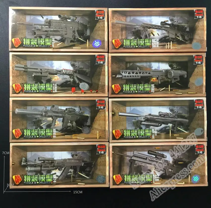 1:6 4D ружьё модель 2nd Generation собрать огнестрельного оружия MG62 пулемет AK74 винтовка
