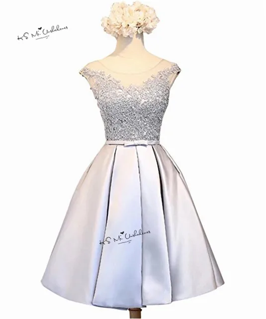 cheap silver prom dresses