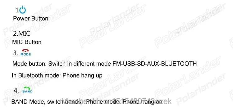 Новое поступление 12 в 1 один автомобильный проигрыватель стерео fm-радио MP3 аудио плеер Поддержка Bluetooth телефон USB/SD музыка дистанционное управление