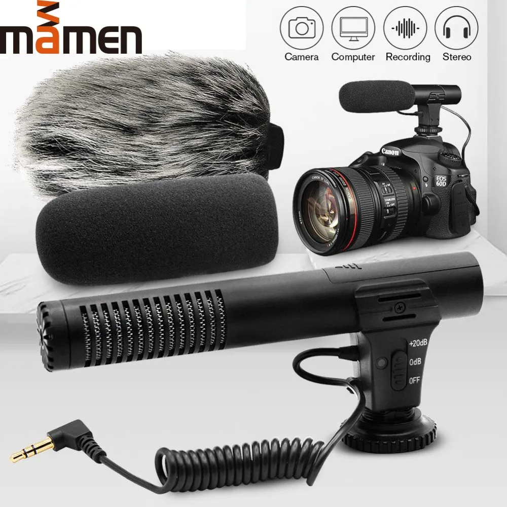 

MIC-02/MIC-03/MIC-05/MIC-06/MIC-07 3.5mm Mobile Phone/Camera Microphone Video Recording Super-cardioid Pointing Stereo Mic 2019
