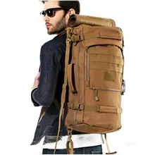 Hombres y mujeres mochila de viaje mochila bolsa de viaje mochila de gran capacidad de 60 l entusiastas militares antidesgaste de nylon resistente al agua