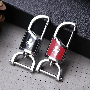 

Metal Car Keyring Keychain Horse Pattern Auto Key Ring Chain For Bmw Audi Mercedes Honda Volkswagen VW Ford Kia Key Accessories