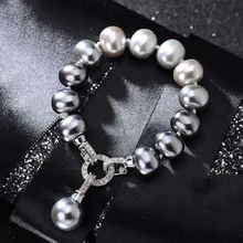 Juya DIY Luxus Perlen Schmuck Komponenten Handgemachte Stecker Verschluss Verschluss Schließe Zubehör Für Frauen Perlen Schmuck Machen